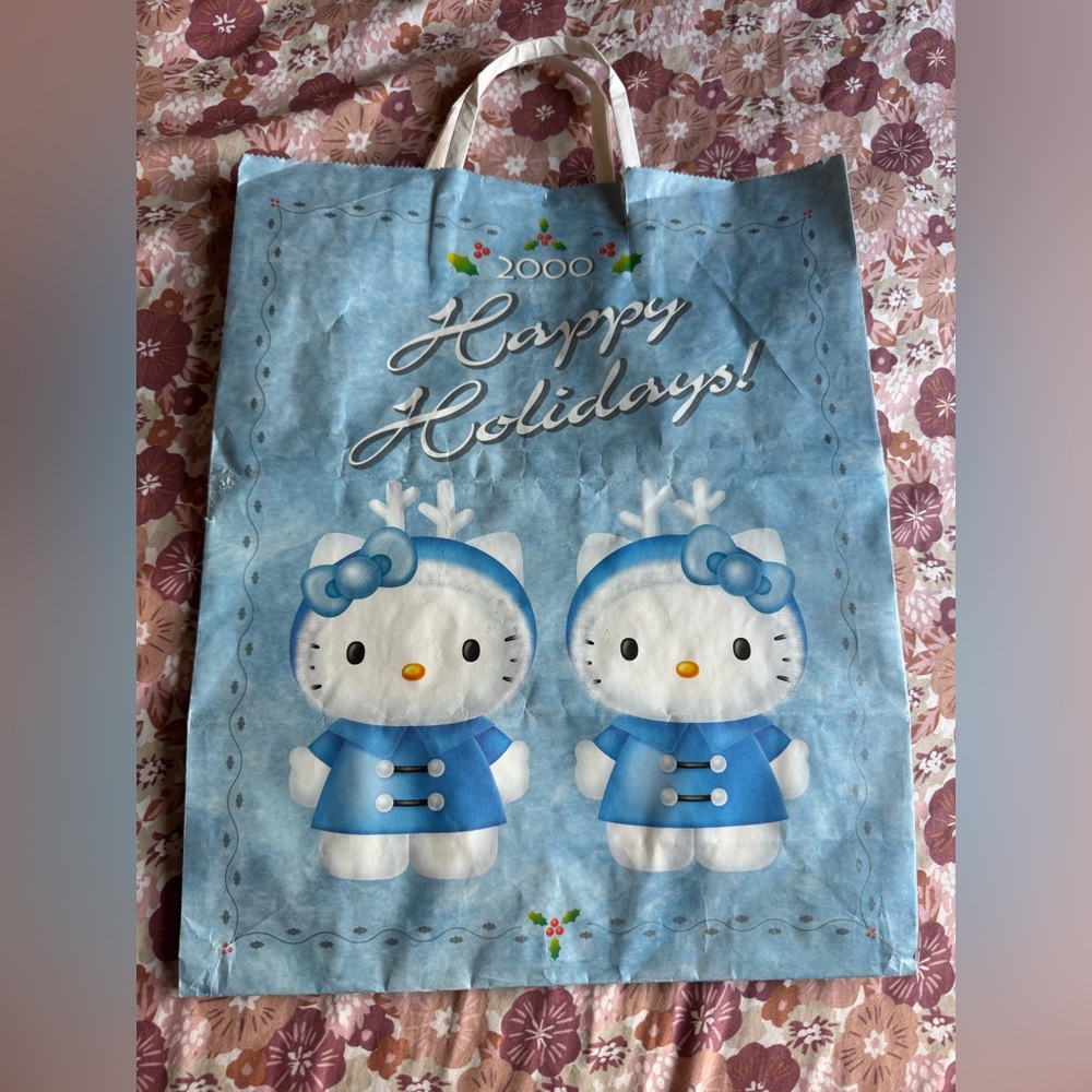 RARE VINTAGE 2000’s Hello Kitty Holiday Giftbag